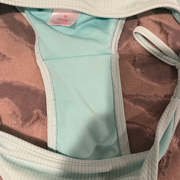 Xhilaration women’s 3 pieces swim separates seafoam green tops XS - bottoms M - Picture 5 of 6